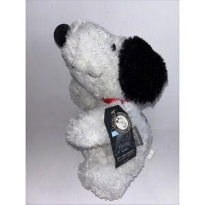 PEANUTS 70th Anniversary FLOPPY SNOOPY Plush w/ Silver Sparkles NWT by HALLMARK